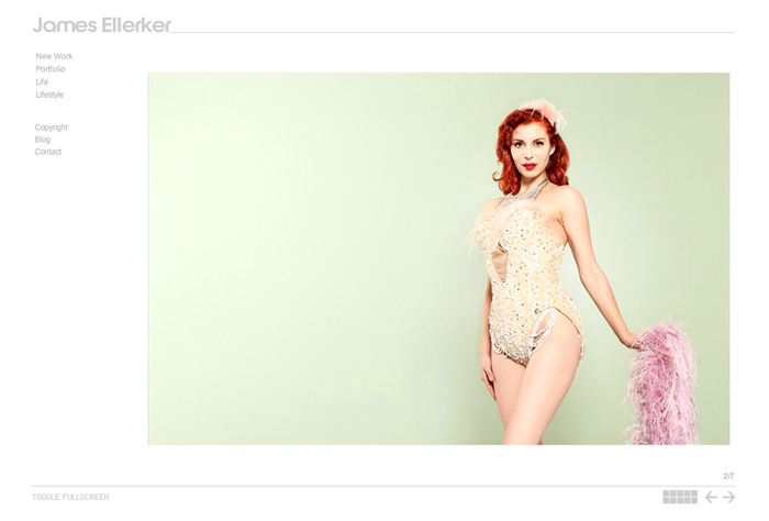 James Ellerker Photography, Web Design by John Deaville